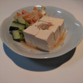 豆腐の南蛮酢漬け野菜添え